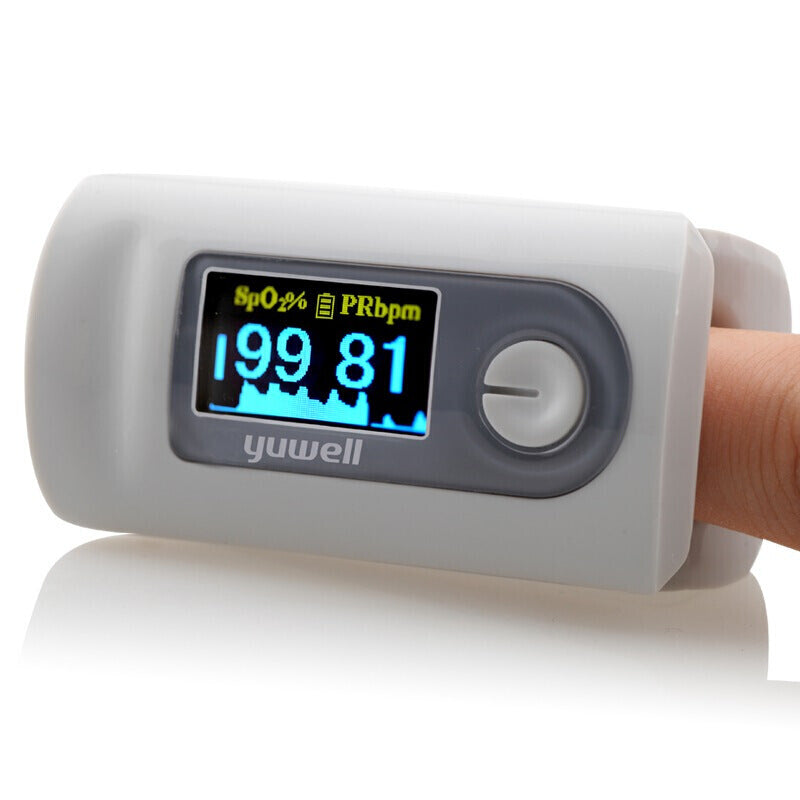 Yuwell LED Display Pulse Finger Oximeter - White