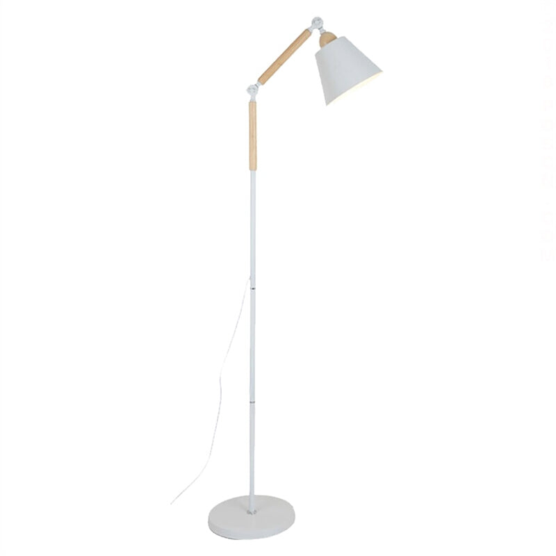 ZM1711-2002 Creative Solid Wood Floor Lamp - White