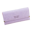 New Fashion Women Wallet Nubuck Leather Print Heart Rivets Multifunction Vintage Purse Clutch Bag