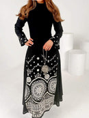 KTX-7981913571544 Elegant Ethnic Embroidered Dress