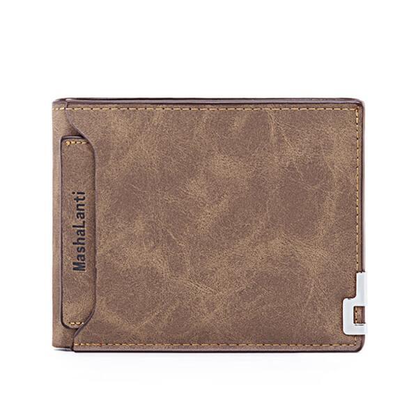 KM-106 Premium Leather Wallet for Men - Brown