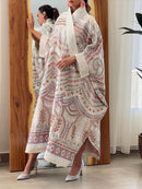 KTX-7982836318424 Vintage Pattern Loose Long Sleeve Kaftan