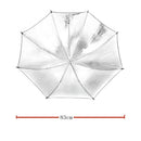 83cm 33in Studio Photo Strobe Flash Light Reflector Black Silver Umbrella