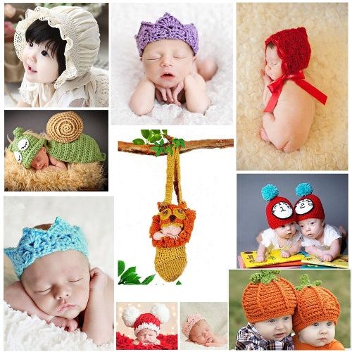 Baby Infant  Wool Bernat Hat Cap Crochet Knitting Costume Soft Adorable Clothes Photo Photography Props for Newborns