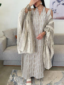 KTX-7982836252888 Knitted Neckband Tassel Kaftan