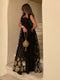 KTX-7982699938008 Black sling dress + sequin embroidered sleeveless cardigan