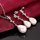 S053fashion new design women pearl jewelry set