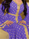 KTX-7982841725144 Gold Polka Dot Pattern V Neck Long Sleeve Kaftan