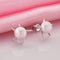 E034 Mixed order brilliant tiny artificial pearl earrings