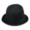 New Fashion Women Men Hat Curly Floppy Brim British Jazz Hip-Hop Fedora Hat Cap Unisex Black