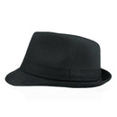 New Fashion Women Men Hat Curly Floppy Brim British Jazz Hip-Hop Fedora Hat Cap Unisex Black