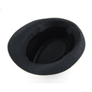 New Fashion Women Men Hat Curly Floppy Brim British Jazz Hip-Hop Fedora Hat Cap Unisex Black