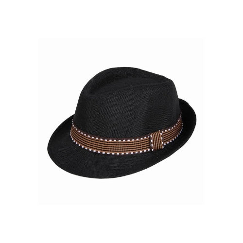 New Fashion Kids Boy Girl Unisex Fedora Hat Contrast Trim Cool Jazz Hat Trilby Cap Chapeau