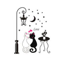 Cute Couples Cats Cartoon Wall Sticker Kids Children's Room Decor