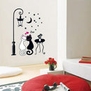 Cute Couples Cats Cartoon Wall Sticker Kids Children's Room Decor