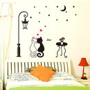 Cute Couples Cats Cartoon Wall Sticker Kids Children's Room Decor