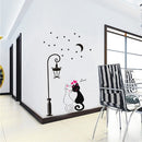 Cute Couples Cats Cartoon Wall Sticker Kids Children's Room Decor