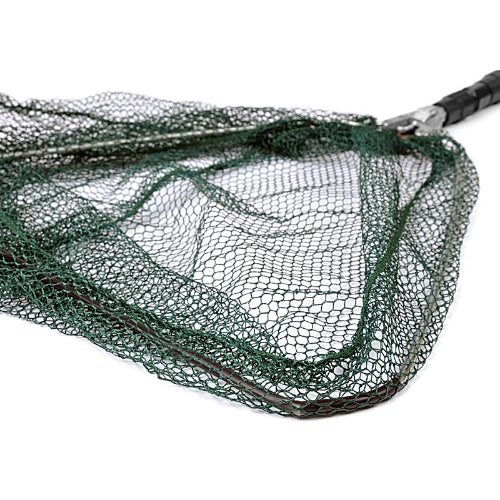 Triangular Folding Fishing Landing Net Aluminum 3 Section Extending Pole Handle