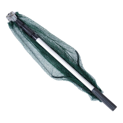 Triangular Folding Fishing Landing Net Aluminum 3 Section Extending Pole Handle