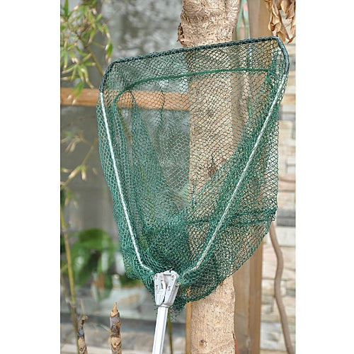 Triangular Folding Fishing Landing Net Aluminum 3 Section Extending Pole Handle