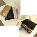 Fashion Women Clutch Bag Dazzling Sequins Glitter Sparkling Handbag Evening Party Bag Black