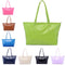 New Fashion Women PU Leather Handbag Candy Color Tote Shoulder Bag Black