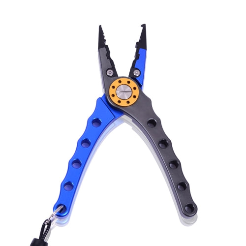 7" Aluminum Bent Nose Stainless Steel Jaws Fishing Pliers Scissors Line Cutter Remove Hook Tackle Tool