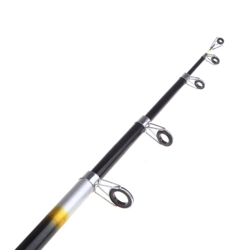 2.4M 7.87FT Portable Telescopic Fishing Rod Travel Spinning Fishing Pole Glass Fiber