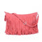 Fashion Women Fringe Tassel Shoulder Bag Cross-body Bag Messenger Handbag Purple