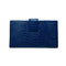 Fashion Women Genuine Leather Purse Crocodile Pattern Candy Color Clutch Bag Wallet Khaki