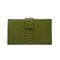 Fashion Women Genuine Leather Purse Crocodile Pattern Candy Color Clutch Bag Wallet Khaki