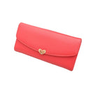 New Fashion Cute Women Girl PU Purse Candy Color Wallet Clutch Bag Watermelon Red