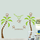 Cute Lovely Five Monkeys Tree DIY Wall Stickers Wallpaper Art Decor Mural for Kid Child Room Decal