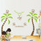 Cute Lovely Five Monkeys Tree DIY Wall Stickers Wallpaper Art Decor Mural for Kid Child Room Decal