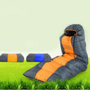 Wind Tour Thermal Adult Sleeping Bag Autumn Winter Envelope Hooded Outdoor Travel Camping Water Resistant Thick 1.3kg Orange