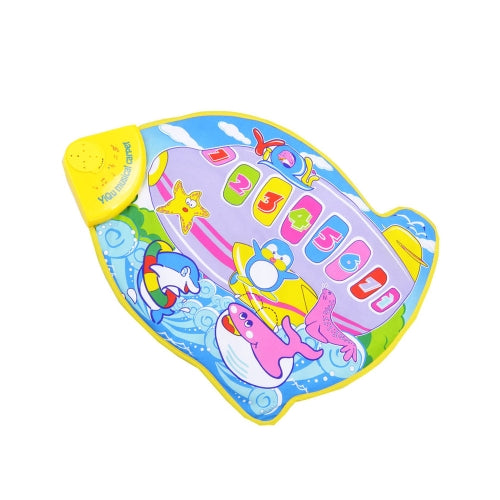 Musical Sound Carpet Baby Touch Play Piano Kids Music Cushion Mat Fun Toy Multi-color 61.5 * 48cm