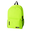 Casual Women Backpack Candy Color Solid School Bag Traveling Shoulder Bag Green