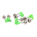 50Pcs 4.5cm Outdoor Twin Bells Ring Fishing Rod Clamp Bite Lure Alarm