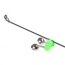 50Pcs 4.5cm Outdoor Twin Bells Ring Fishing Rod Clamp Bite Lure Alarm