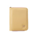 Fashion Short Women Purse Crown Zip PU Leather Candy Color Fold out Wallet Card Holder Clutch