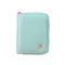 Fashion Short Women Purse Crown Zip PU Leather Candy Color Fold out Wallet Card Holder Clutch