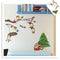 2pcs Lovely Monkey Christmas Removable Wall Stickers Art Decals Mural DIY Wallpaper for Room Decal 25 * 70cm