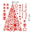 Merry Christmas Removable Wall Stickers Art Decals Mural DIY Wallpaper for Room Decal 60 * 67cm