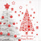 Merry Christmas Removable Wall Stickers Art Decals Mural DIY Wallpaper for Room Decal 60 * 67cm