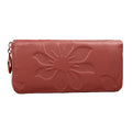 New Fashion Long Women Purse Floral Print PU Leather Candy Color Zip Wallet Card Holder Clutch