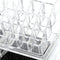 2 in 1 Acrylic Jewelry and Cosmetic Storage Display Boxes Organizer Two Pieces Set