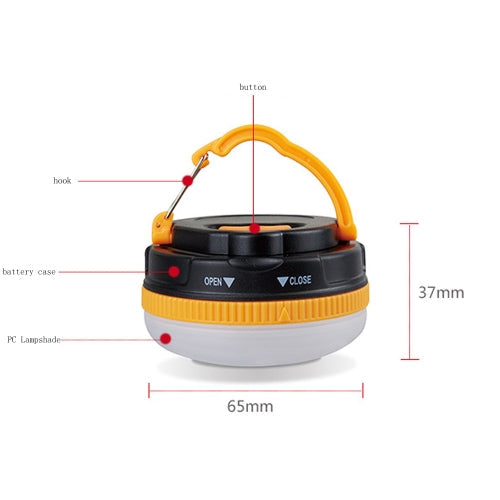 Outdoor Camping Lantern Hiking Tent LED Light Campsite Hanging Lamp Backpacking Emergency with Handle