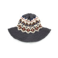 New Fashion Women Knitted Bucket Hat Jacquard Pattern Crochet Vintage Winter Fisherman Hat