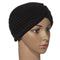 Fashion Women Wrap Hat Candy Color Stretchy Turban Head Band Sleep Beanie Pleated Indian Cap