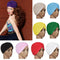 Fashion Women Wrap Hat Candy Color Stretchy Turban Head Band Sleep Beanie Pleated Indian Cap